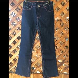 Faded glory dark wash wide leg jeans